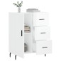 vidaXL Sideboard Hochglanz-Weiß 69,5x34x90 cm Holzwerkstoff vidaXL Sideboard Hochglanz-Weiß 69,5x34x90 cm Holzwerkstoff