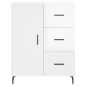 vidaXL Sideboard Hochglanz-Weiß 69,5x34x90 cm Holzwerkstoff vidaXL Sideboard Hochglanz-Weiß 69,5x34x90 cm Holzwerkstoff