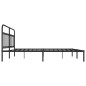 vidaXL Bettgestell mit Kopfteil Metall Schwarz 200x200 cm vidaXL Bettgestell mit Kopfteil Metall Schwarz 200x200 cm