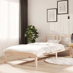 vidaXL Massivholzbett 90x200 cm