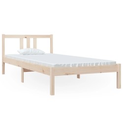 vidaXL Massivholzbett 90x200 cm