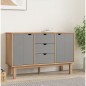 vidaXL Sideboard OTTA Braun&Grau 113,5x43x73 cm Massivholz Kiefer vidaXL Sideboard OTTA Braun&Grau 113,5x43x73 cm Massivholz Kiefer