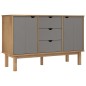 vidaXL Sideboard OTTA Braun&Grau 113,5x43x73 cm Massivholz Kiefer vidaXL Sideboard OTTA Braun&Grau 113,5x43x73 cm Massivholz Kiefer