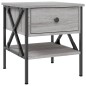 vidaXL Nachttisch Grau Sonoma-Eiche 40x42x45 cm Holzwerkstoff