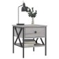 vidaXL Nachttisch Grau Sonoma-Eiche 40x42x45 cm Holzwerkstoff