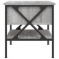 vidaXL Nachttisch Grau Sonoma-Eiche 40x42x45 cm Holzwerkstoff