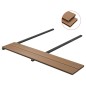 WPC Hohlkammer Terrassendielen mit Zubehör 30 m² 4 m Teak WPC Hohlkammer Terrassendielen mit Zubehör 30 m² 4 m Teak