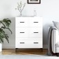 vidaXL Sideboard Hochglanz-Weiß 69,5x34x90 cm Holzwerkstoff vidaXL Sideboard Hochglanz-Weiß 69,5x34x90 cm Holzwerkstoff