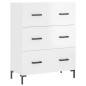 vidaXL Sideboard Hochglanz-Weiß 69,5x34x90 cm Holzwerkstoff vidaXL Sideboard Hochglanz-Weiß 69,5x34x90 cm Holzwerkstoff