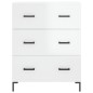 vidaXL Sideboard Hochglanz-Weiß 69,5x34x90 cm Holzwerkstoff vidaXL Sideboard Hochglanz-Weiß 69,5x34x90 cm Holzwerkstoff