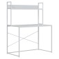 vidaXL Schreibtisch Weiß 110x60x138 cm Holzwerkstoff vidaXL Schreibtisch Weiß 110x60x138 cm Holzwerkstoff