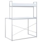 vidaXL Schreibtisch Weiß 110x60x138 cm Holzwerkstoff vidaXL Schreibtisch Weiß 110x60x138 cm Holzwerkstoff