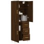 vidaXL Highboard Braun Eichen-Optik 69,5x34x180 cm Holzwerkstoff vidaXL Highboard Braun Eichen-Optik 69,5x34x180 cm Holzwerkstoff