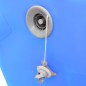 vidaXL Aufblasbare Gymnastik-Rolle mit Pumpe 100x60 cm PVC Blau