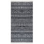 vidaXL Teppich Schwarz und Weiß 120x180 cm Baumwolle vidaXL Teppich Schwarz und Weiß 120x180 cm Baumwolle