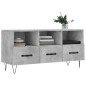 vidaXL TV-Schrank Betongrau 102x36x50 cm Holzwerkstoff vidaXL TV-Schrank Betongrau 102x36x50 cm Holzwerkstoff
