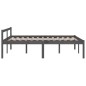 vidaXL Massivholzbett Grau Kiefer 140x200 cm vidaXL Massivholzbett Grau Kiefer 140x200 cm