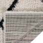 vidaXL Teppich Shaggy Hochflor Schwarz und Creme 120x170 cm vidaXL Teppich Shaggy Hochflor Schwarz und Creme 120x170 cm