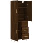 vidaXL Highboard Braun Eichen-Optik 69,5x34x180 cm Holzwerkstoff vidaXL Highboard Braun Eichen-Optik 69,5x34x180 cm Holzwerkstoff