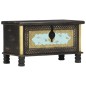 vidaXL Aufbewahrungstruhe Schwarz 80x40x45 cm Mango Massivholz vidaXL Aufbewahrungstruhe Schwarz 80x40x45 cm Mango Massivholz