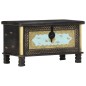 vidaXL Aufbewahrungstruhe Schwarz 80x40x45 cm Mango Massivholz vidaXL Aufbewahrungstruhe Schwarz 80x40x45 cm Mango Massivholz