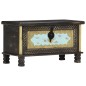 vidaXL Aufbewahrungstruhe Schwarz 80x40x45 cm Mango Massivholz vidaXL Aufbewahrungstruhe Schwarz 80x40x45 cm Mango Massivholz
