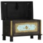 vidaXL Aufbewahrungstruhe Schwarz 80x40x45 cm Mango Massivholz vidaXL Aufbewahrungstruhe Schwarz 80x40x45 cm Mango Massivholz