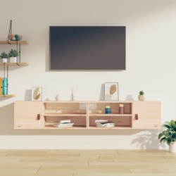 vidaXL Wandschränke 2 Stk. 80x30x30 cm Massivholz Kiefer