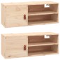 vidaXL Wandschränke 2 Stk. 80x30x30 cm Massivholz Kiefer vidaXL Wandschränke 2 Stk. 80x30x30 cm Massivholz Kiefer