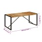vidaXL Esstisch 180 x 90 x 75 cm Massivholz Mango vidaXL Esstisch 180 x 90 x 75 cm Massivholz Mango