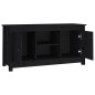 vidaXL TV-Schrank Schwarz 103x36,5x52 cm Massivholz Kiefer vidaXL TV-Schrank Schwarz 103x36,5x52 cm Massivholz Kiefer