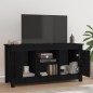 vidaXL TV-Schrank Schwarz 103x36,5x52 cm Massivholz Kiefer vidaXL TV-Schrank Schwarz 103x36,5x52 cm Massivholz Kiefer