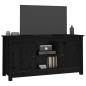 vidaXL TV-Schrank Schwarz 103x36,5x52 cm Massivholz Kiefer vidaXL TV-Schrank Schwarz 103x36,5x52 cm Massivholz Kiefer