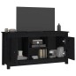 vidaXL TV-Schrank Schwarz 103x36,5x52 cm Massivholz Kiefer vidaXL TV-Schrank Schwarz 103x36,5x52 cm Massivholz Kiefer