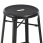 vidaXL Barhocker 2 Stk. Schwarz Stahl vidaXL Barhocker 2 Stk. Schwarz Stahl