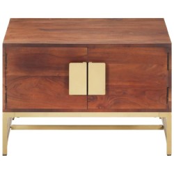 vidaXL Couchtisch Honigbraun 67x67x45 cm Akazie Massivholz
