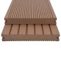 vidaXL WPC Massive Terrassendielen mit Zubehör 20 m² 2,2 m Hellbraun vidaXL WPC Massive Terrassendielen mit Zubehör 20 m² 2,2 m Hellbraun