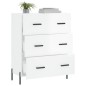 vidaXL Sideboard Hochglanz-Weiß 69,5x34x90 cm Holzwerkstoff vidaXL Sideboard Hochglanz-Weiß 69,5x34x90 cm Holzwerkstoff