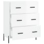 vidaXL Sideboard Hochglanz-Weiß 69,5x34x90 cm Holzwerkstoff vidaXL Sideboard Hochglanz-Weiß 69,5x34x90 cm Holzwerkstoff