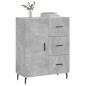 vidaXL Sideboard Betongrau 69,5x34x90 cm Holzwerkstoff vidaXL Sideboard Betongrau 69,5x34x90 cm Holzwerkstoff