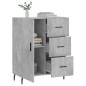 vidaXL Sideboard Betongrau 69,5x34x90 cm Holzwerkstoff vidaXL Sideboard Betongrau 69,5x34x90 cm Holzwerkstoff