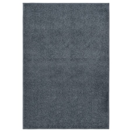 vidaXL Teppich Kurzflor 160x230 cm Anthrazit
