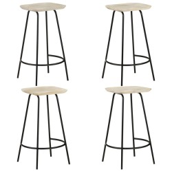 vidaXL Barhocker 4 Stk. Mango Massivholz