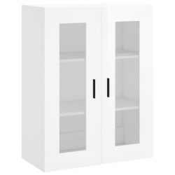 vidaXL Wandschrank Hochglanz-Weiß 69,5x34x90 cm