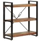vidaXL Bücherregal 3 Fächer 77x30x80cm Recyceltes Massivholz und Eisen vidaXL Bücherregal 3 Fächer 77x30x80cm Recyceltes Massivholz und Eisen