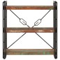 vidaXL Bücherregal 3 Fächer 77x30x80cm Recyceltes Massivholz und Eisen vidaXL Bücherregal 3 Fächer 77x30x80cm Recyceltes Massivholz und Eisen