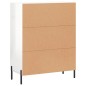 vidaXL Sideboard Hochglanz-Weiß 69,5x34x90 cm Holzwerkstoff vidaXL Sideboard Hochglanz-Weiß 69,5x34x90 cm Holzwerkstoff