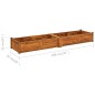 vidaXL Garten-Hochbeet Akazienholz 200x50x25 cm vidaXL Garten-Hochbeet Akazienholz 200x50x25 cm