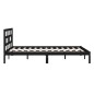 vidaXL Massivholzbett Schwarz Kiefer 140x190 cm vidaXL Massivholzbett Schwarz Kiefer 140x190 cm
