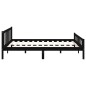 vidaXL Massivholzbett Schwarz 120x200 cm vidaXL Massivholzbett Schwarz 120x200 cm